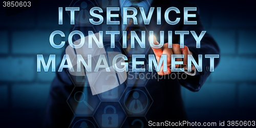 Image of Manager Touching IT SERVICE CONTINUITY MANAGEMENT