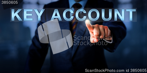 Image of Sales Manager Pushing KEY ACCOUNT