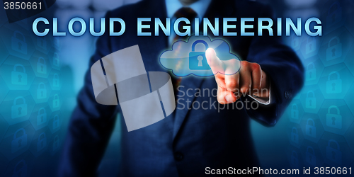 Image of Software Engineer Pointing At CLOUD ENGINEERING