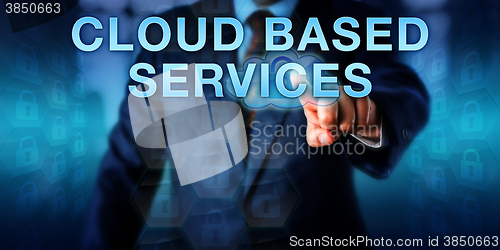 Image of Manager Touching CLOUD BASED SERVICES