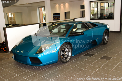 Image of sport car blue