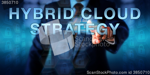 Image of Enterprise User Touching HYBRID CLOUD STRATEGY