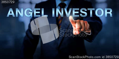 Image of Entrepreneur Pointing At ANGEL INVESTOR