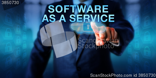 Image of Corporate Client Touching SOFTWARE AS A SERVICE