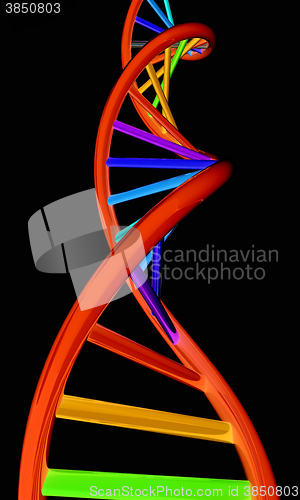 Image of DNA structure model