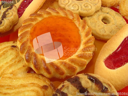 Image of tart and biscuits