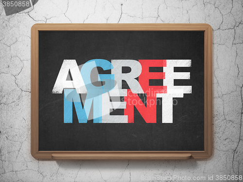 Image of Business concept: Agreement on School board background