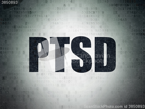 Image of Healthcare concept: PTSD on Digital Paper background