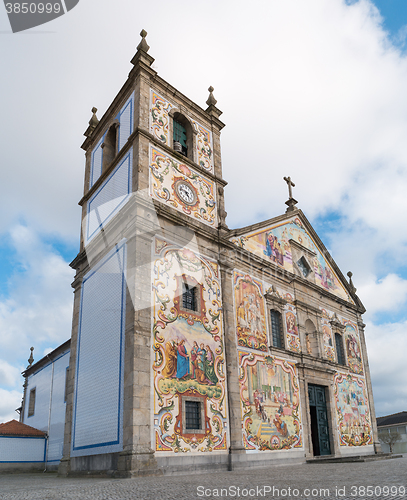 Image of Hand-painted panels of traditional Portuguese tiles