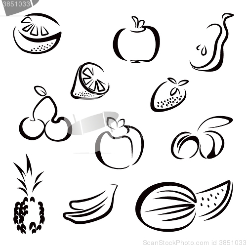 Image of Fruit symbols