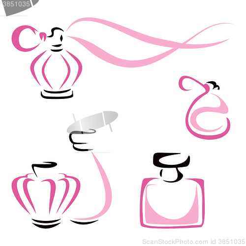 Image of Perfume containers