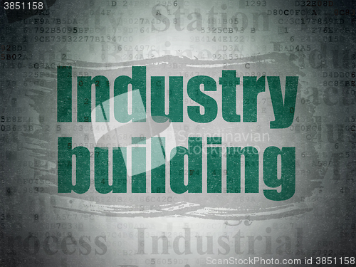 Image of Industry concept: Industry Building on Digital Paper background