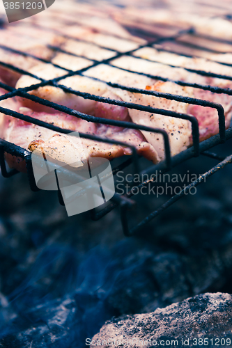 Image of pork ribs cooked on the grill