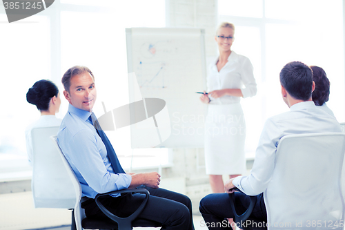 Image of businessman on business meeting in office