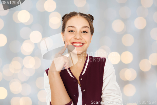 Image of happy smiling pretty teenage girl