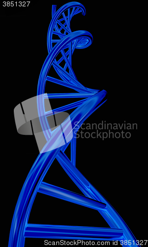 Image of DNA structure model