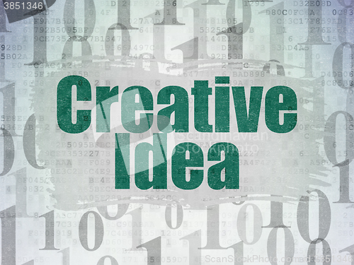Image of Business concept: Creative Idea on Digital Paper background