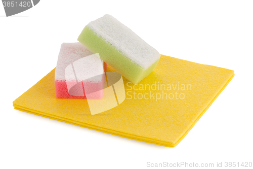 Image of Sponges and cloth