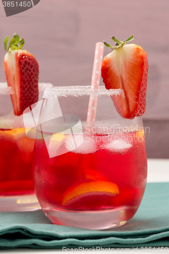 Image of Cold strawberry drink