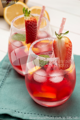 Image of Cold strawberry drink
