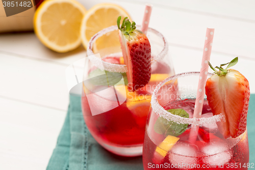 Image of Cold strawberry drink