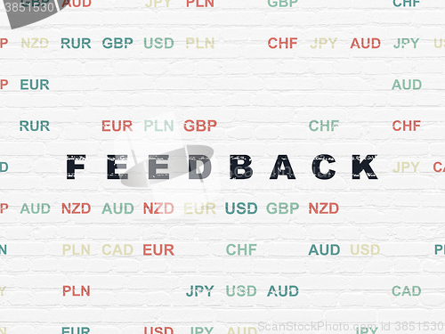 Image of Business concept: Feedback on wall background