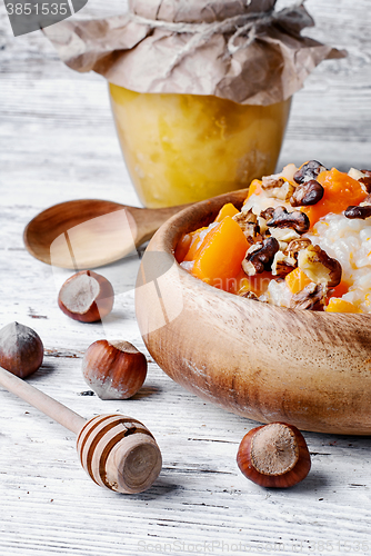 Image of Porridge with pumpkin and honey