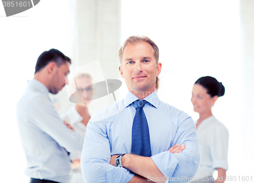 Image of businessman in office