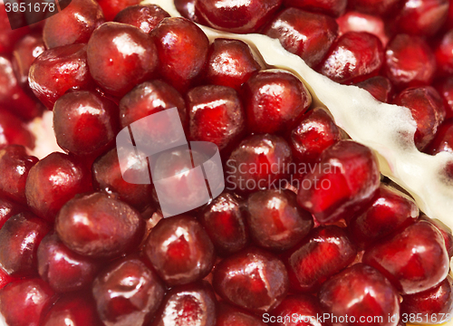 Image of ripe pomegranate background