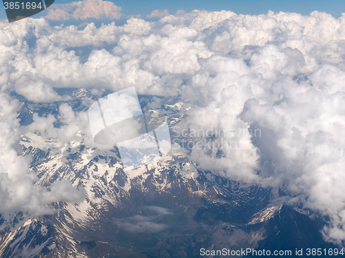 Image of Clouds on Alps