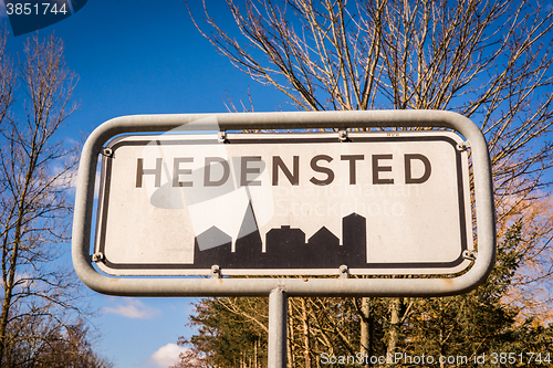 Image of Hedensted city sign in Denmark