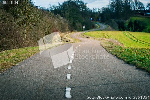 Image of Curvy road in the countryside