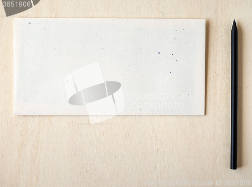 Image of Letter envelope with pencil