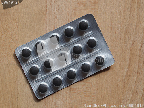 Image of Medical pills on a table