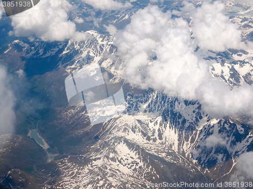 Image of Clouds on Alps