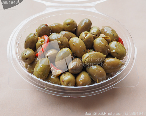 Image of Green olives vegetables