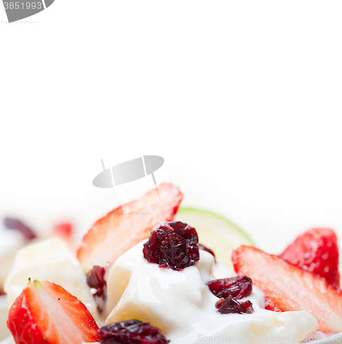 Image of fruit and yogurt salad healthy breakfast