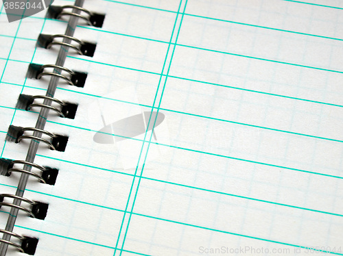 Image of Blank notebook page