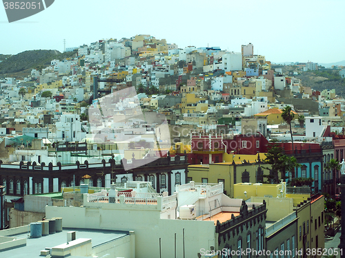 Image of rooftop view Vegueta Grand Canary Island Plaza Santa Ana Town Ha