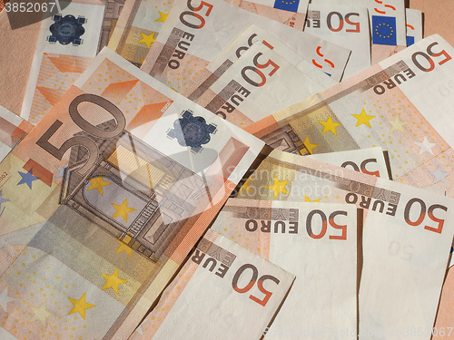 Image of Fifty Euro notes