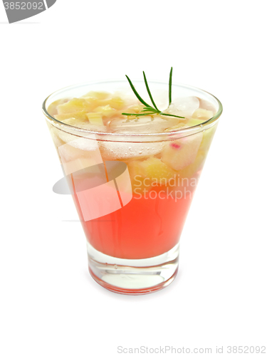 Image of Lemonade with rhubarb and rosemary