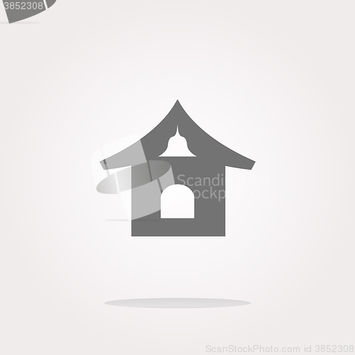 Image of vector house web icon button. Web Icon Art. Graphic Icon Drawing