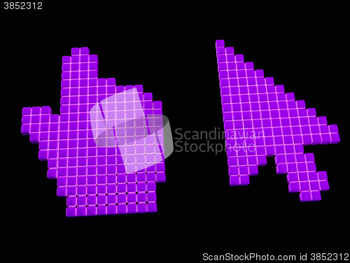 Image of Set of Link selection computer mouse cursor 