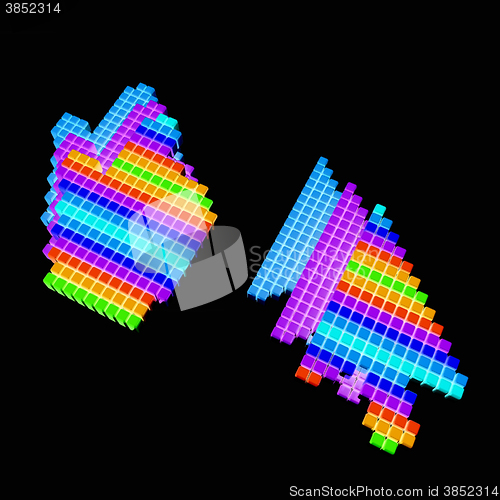 Image of Set of Link selection computer mouse cursor