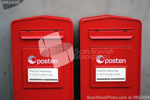 Image of Norwegian mail boxes