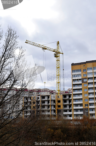 Image of Pieces of Metal and Stone are Crumbling from Demolished Building