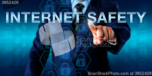 Image of Enterprise Web User Pushing INTERNET SAFETY