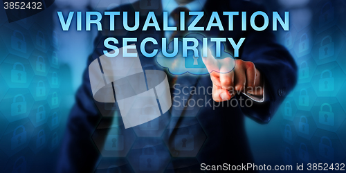 Image of Administrator Pressing VIRTUALIZATION SECURITY