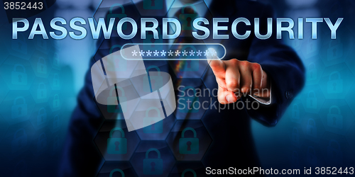 Image of Network User Touching PASSWORD SECURITY