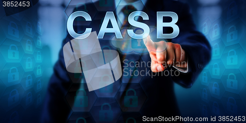 Image of Enterprise IT Specialist Pressing CASB